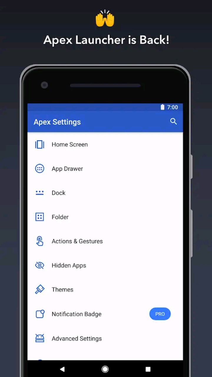Apex launcher apk v4 9 11 Download for Android 2022 