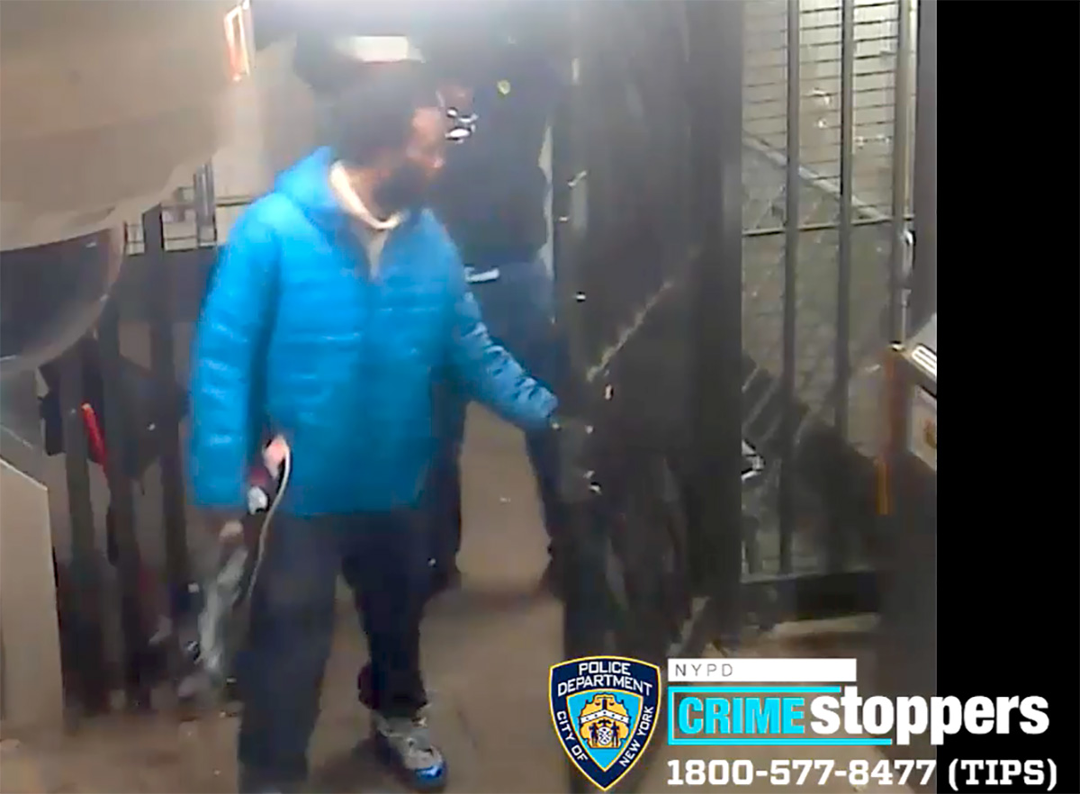 The NYPD is searching for these men who beat and robbed a teen who refused to pay them to enter the subway. -Photo by NYPD