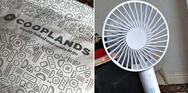 Sandwich bag and fan