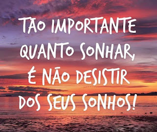 Tenho plena certeza de que os seus sonhos são lindos, são carregados de coisas grandiosas, possuem condições fatídicas de se tornarem realidade, entretanto, precisa de muita dedicação, esforço, trabalho, empenho, persistência e perseverança. Primeiro de tudo, você mesmo precisa acreditar em seus próprios sonhos.