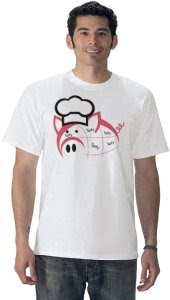 Tasty Pork Pig with Chef Hat T-Shirt by cookingclipart