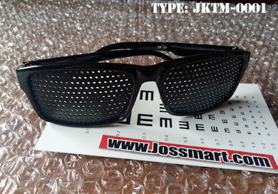 Kacamata Terapi Modern Pinhole Glasses Tembus Pandang Type: JKTM-0001  View Sonic Jerman Technology Asli 