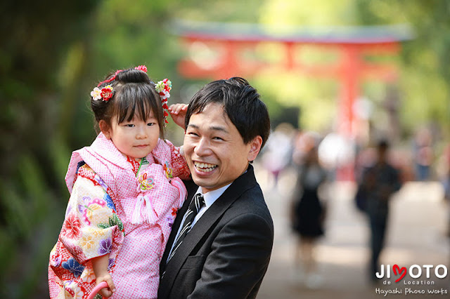 春日大社での七五三出張撮影