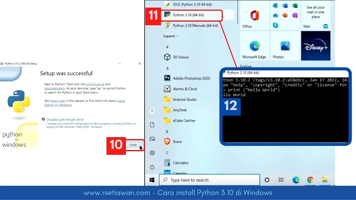 Cara install Python IDLE di Windows 10