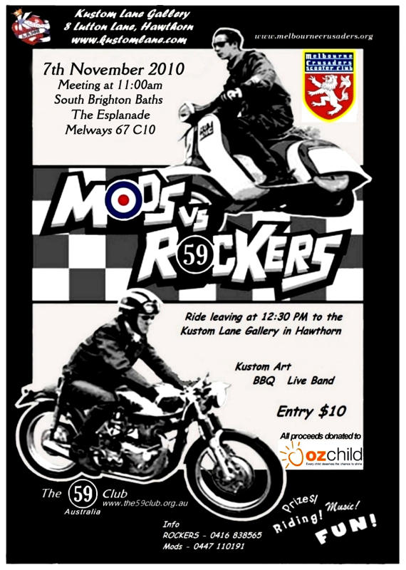 mods and rockers brighton. this years Mods vs Rockers
