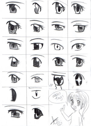 how to draw anime eyes male. How to draw Anime hair,