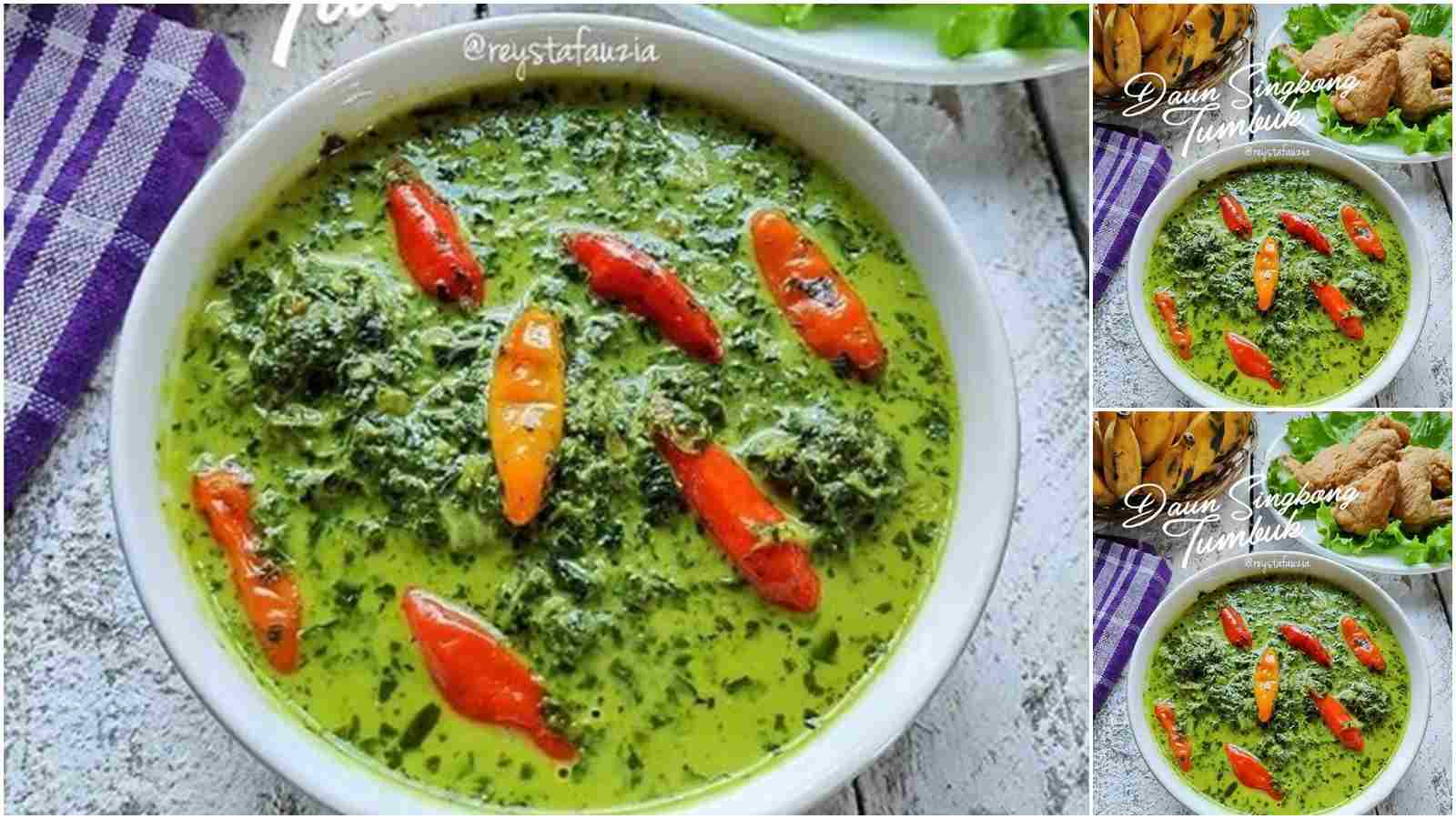 Resep Daun Singkong Tumbuk Gurih & Lezat