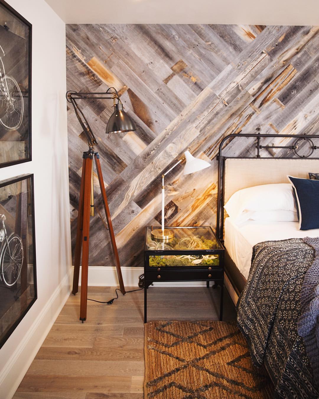 DIY: StikWood Wood Plank Statement Wall in Our Bedroom ...