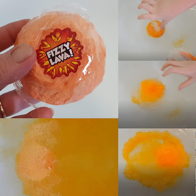 Smashems Mega Dino Egg Fizzy orange Bath Bomb Lava 