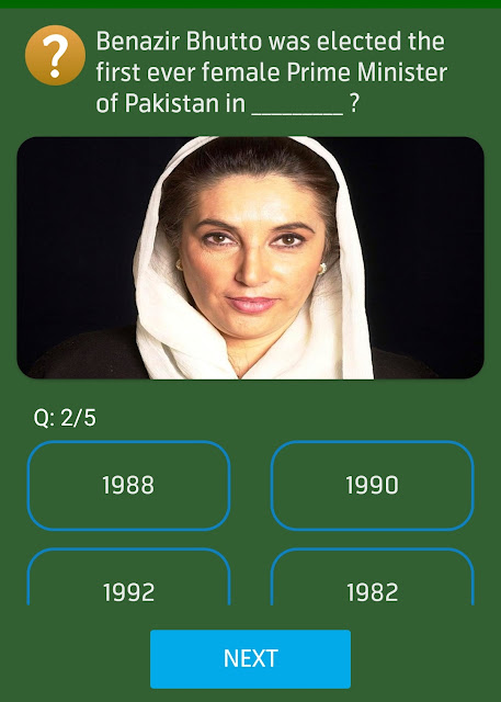 Benazir Bhutto was elected the first-ever female Prime Minister of Pakistan in ------?