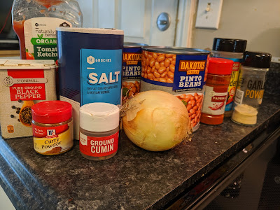Image of friendship chili ingredients on counter