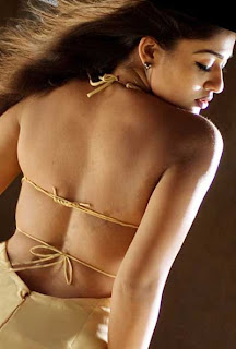 Actress back pose hot photos - Nayantara