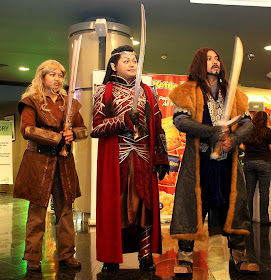 Fili, Lord Elrond, Thorin Oakenshield costumes by Ruby Bayan