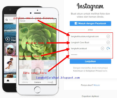 cara membuat akun instagram