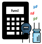 Calculadora de Conversão de Capacitores pF, nF, µF, F