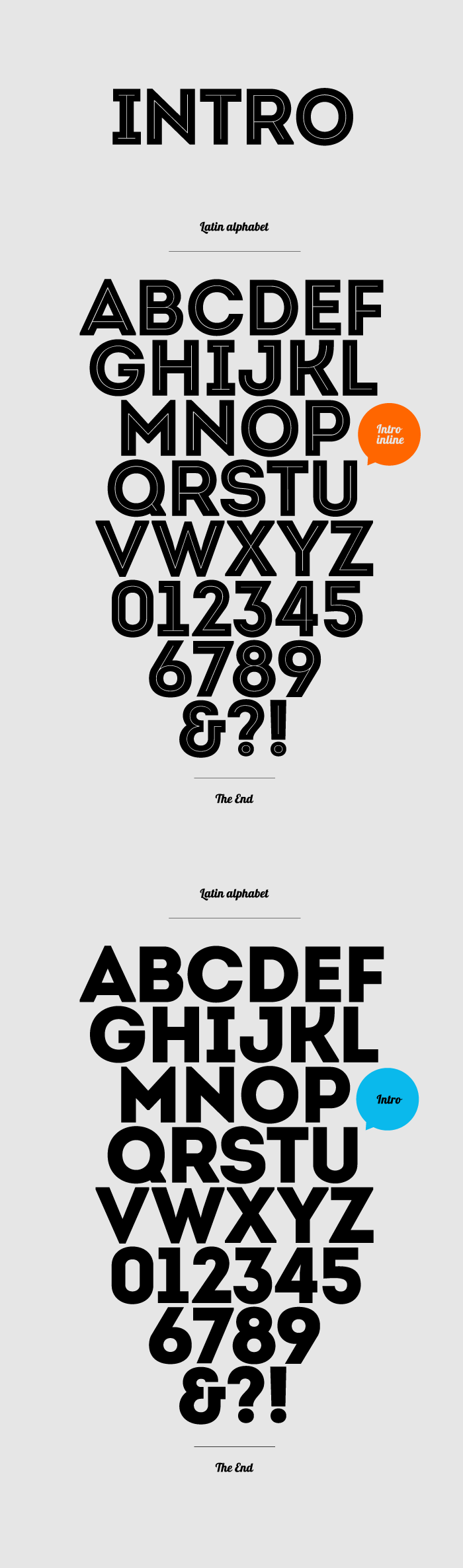 Intro free font
