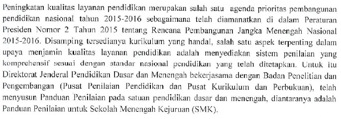 Panduan Penilaian Kurikulum 2018 Permendikbud No 53 Tahun 2018 untuk SDSMPSMAdan SMK