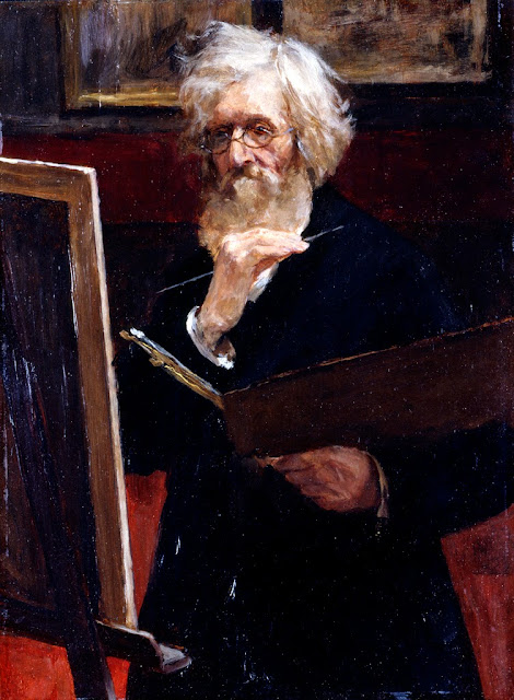 Enrique Mélida y Alinari, Galería de autorretratos, Pintor español, Pintura española, Pintores Realistas Españoles, Galería de retratos Figurativos, Pintor Enrique Mélida y Alinari, Autorretratos  