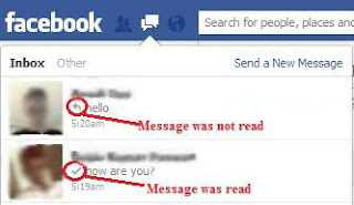 Screen shot of Facebook Message Inbox