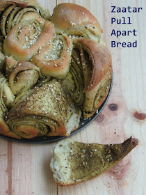 Zaatar Bread, Pull Apart Bread with Zaatar