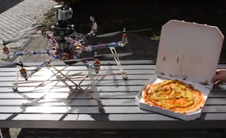 flying pizza service