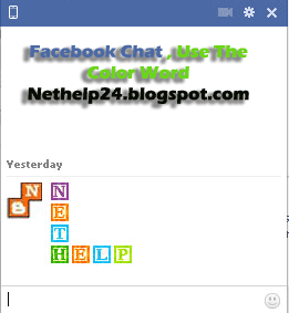 Facebook Chat, Use The Color Word