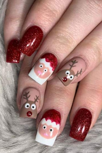 Image and Inspiration credit to: "Styles At Life" https://stylesatlife.com/articles/best-winter-nail-art-designs/