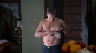 Mark Valley Shirtless on Human Target pilot