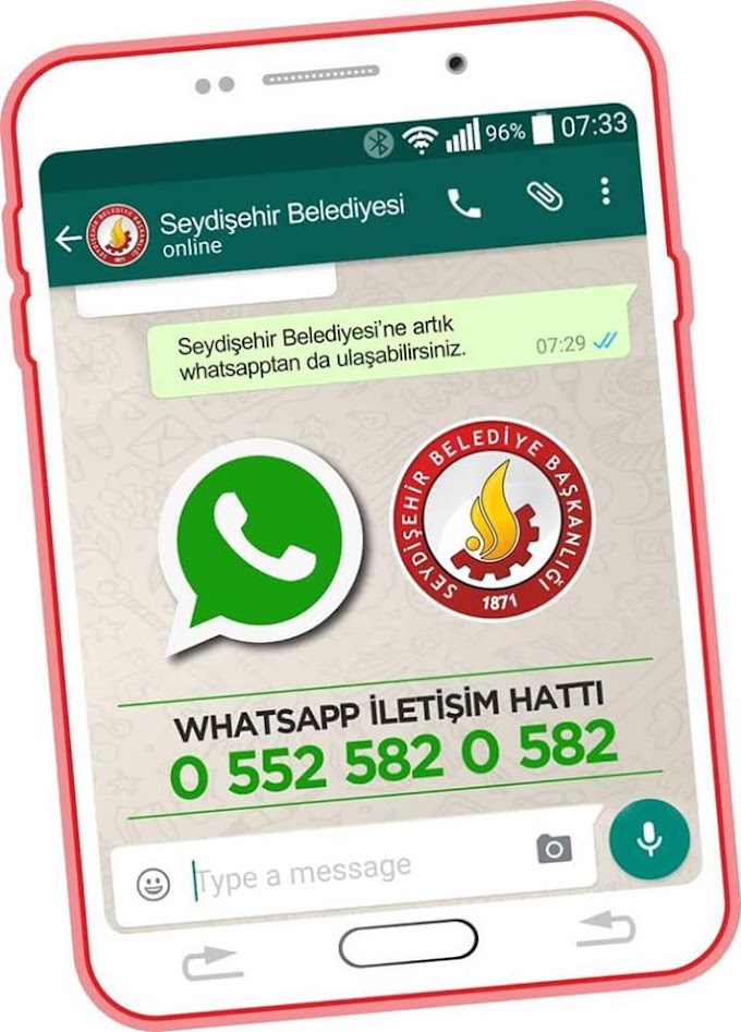 SEYDİŞEHİR BELEDİYESİ‘NDEN ‘WhatsApp İletişim Hattı’’HİZMETİ