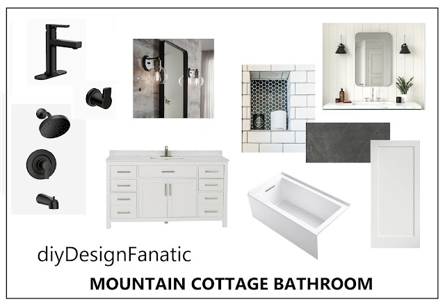 mountain cottage, new bathroom, bathroom reno