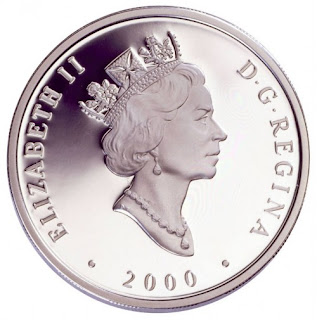 Canada 20 Dollars Silver Coin 2000 Queen Elizabeth II