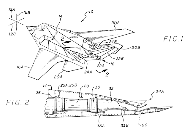 A/F-117X nozzle patent