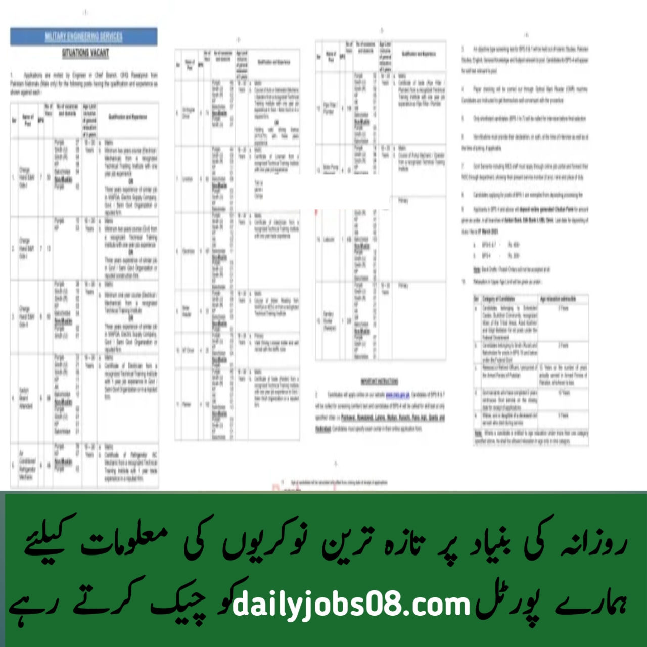 Today Govt Jobs in Pakistan at MES 2023