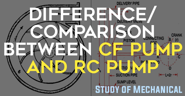 What is the difference between Centrifugal Pump and Reciprocating Pump | difference of cf pump and rc pump