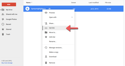 Mengambil URL file di Google Drive