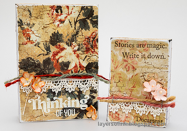 Layers of ink - Altered Notebooks Tutorial by Anna-Karin Evaldsson.