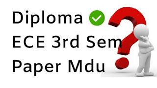 Diploma ECE 3rd Sem Question Papers 2018