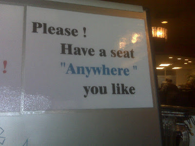 Have a seat 'anywhere' you like