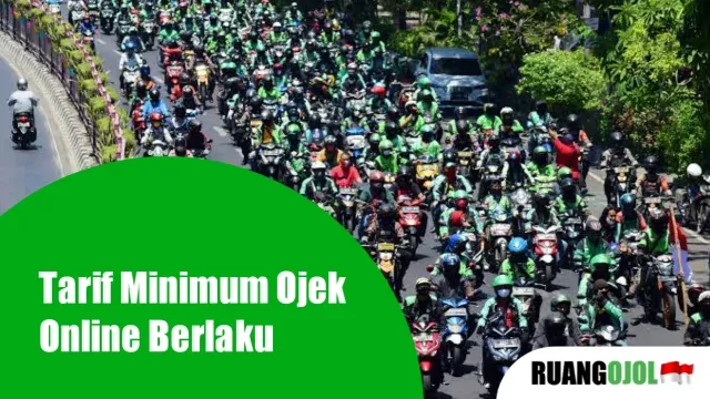 Tarif Minimum Ojek Online Berlaku