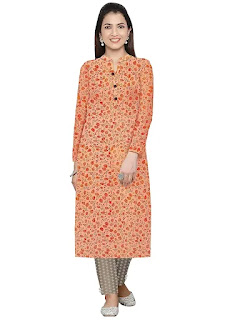 Full Sleeves Straight Kurti