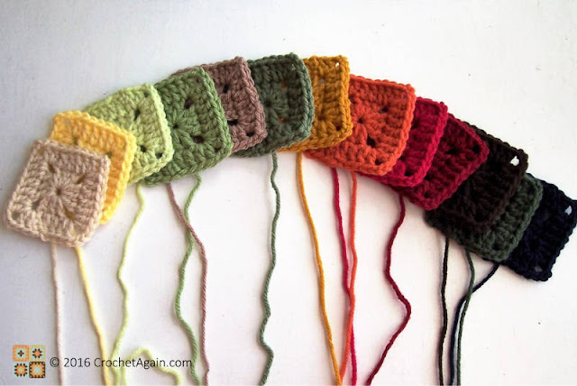 crochet mini granny square