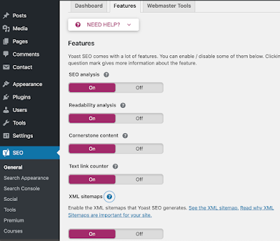 Sitemap XML de Yoast SEO plugin