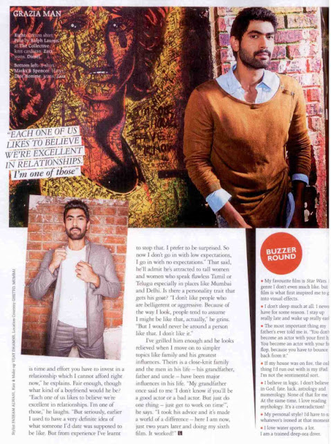 image of Daggubati Rana Interview Photos In Grazia Sept 2011 Magazine!!   pictureswallpapers photo