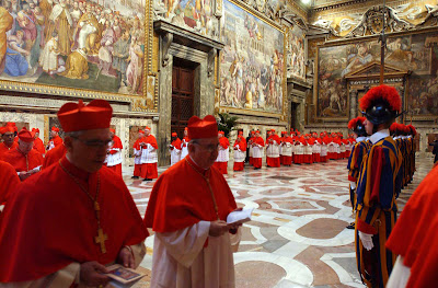 Cardinals Sala Regia Conclave Sistine Chapel