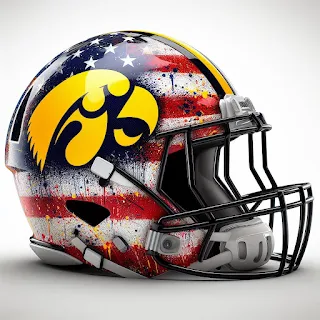 Iowa Hawkeyes 2024 Concept Football Helmets