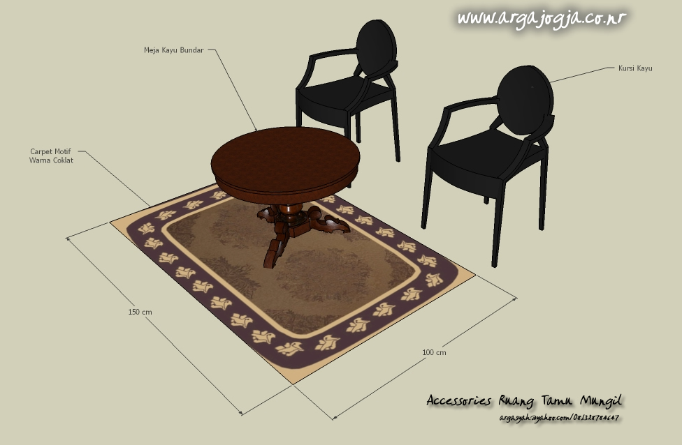  Desain Interior Ruang Tamu Kecil Natural Ukuran 3x3 m