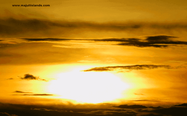 Sunset View Of Majuli Island