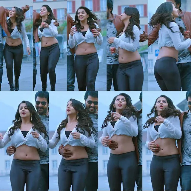 Sexy Tummypressing Photo of Telugu Actress Nikki-Galrani