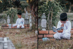 Kisah Bocah Berdoa Sambil Menangis di Depan Makam, "Ibu Sayang Kamu"