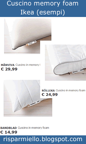 cuscino memory foam ikea